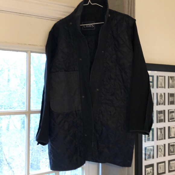 Chaps Men’s Coat. Navy/black - Picture 8 of 15
